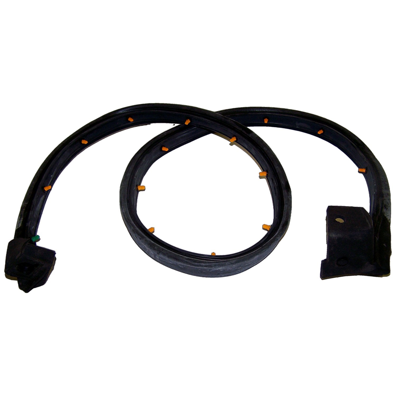 Left Door Weatherstrip for 1997-2006 Jeep TJ Wrangler w/ Half Steel Doors Crown Automotive-2