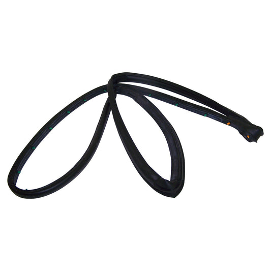 Left Door Weatherstrip for 1997-2006 Jeep TJ Wrangler w/ Full Steel Doors Crown Automotive