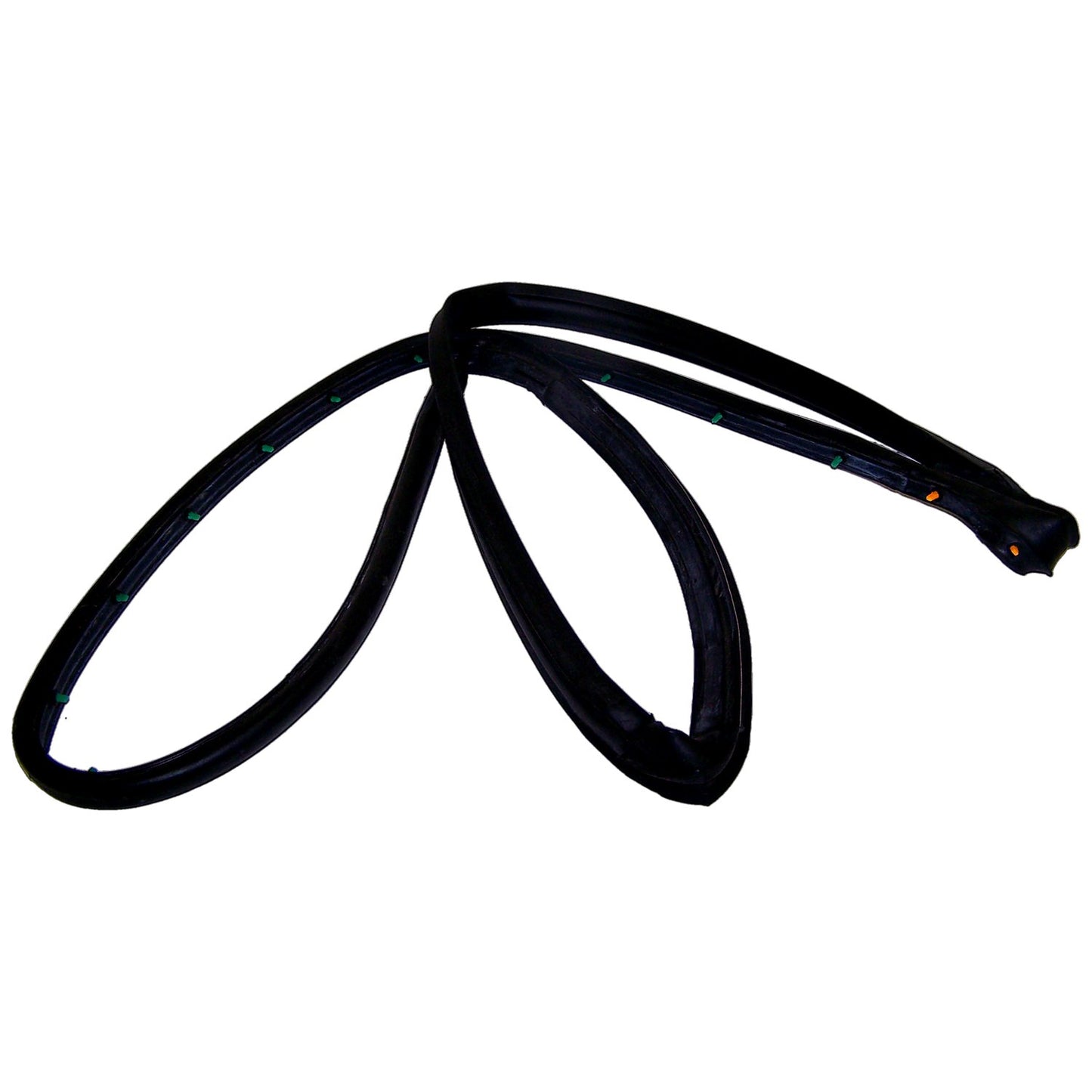 Left Door Weatherstrip for 1997-2006 Jeep TJ Wrangler w/ Full Steel Doors Crown Automotive-1