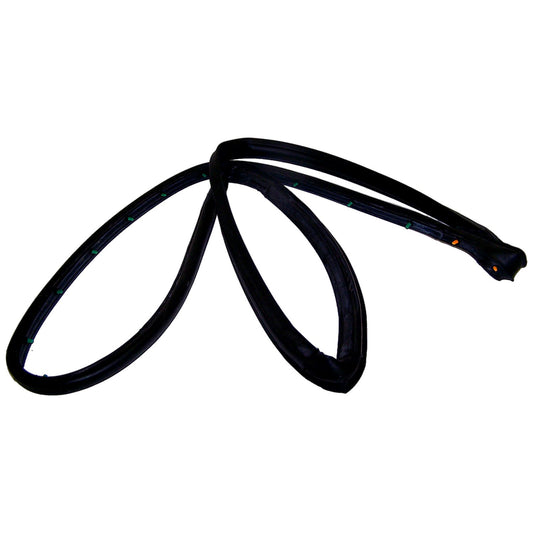 Left Door Weatherstrip for 1997-2006 Jeep TJ Wrangler w/ Full Steel Doors Crown Automotive-1