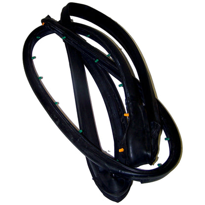 Left Door Weatherstrip for 1997-2006 Jeep TJ Wrangler w/ Full Steel Doors Crown Automotive-2