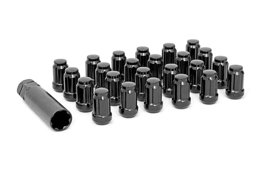 1/2x20 Lug Nut Set of 24 Black Rough Country