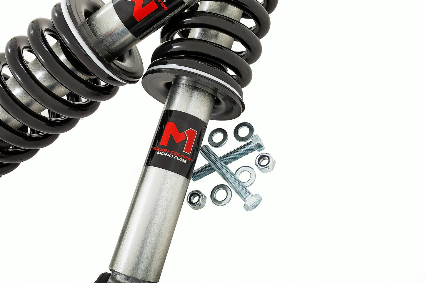 Rough Country M1 Adjustable Leveling Struts 0-2 Inch Ford F-150 4WD (14-23) Rough Country