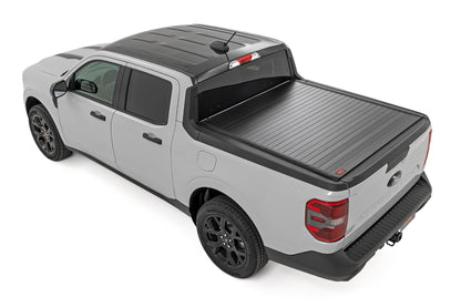 Hard Roll Up Bed Cover 4 Foot 6 Inch Bed Ford Maverick 2WD/4WD (2022-2026) Rough Country-2
