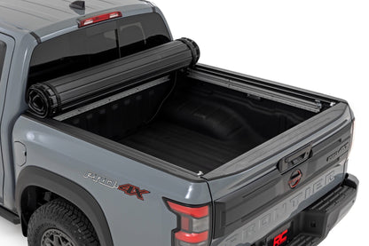 Hard Roll Up Bed Cover 5 Foot Bed Nissan Frontier 2WD/4WD (2022-2026) Rough Country-1