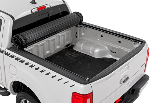 Hard Roll Up Bed Cover 5 Foot Bed Ford Ranger 2WD/4WD (2019-2023) Rough Country-1