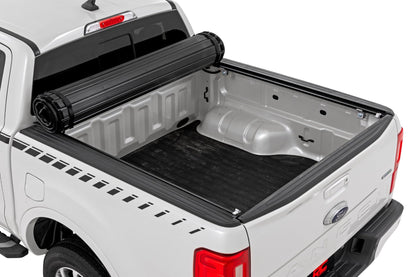 Hard Roll Up Bed Cover 5 Foot Bed Ford Ranger 2WD/4WD (2019-2023) Rough Country-1