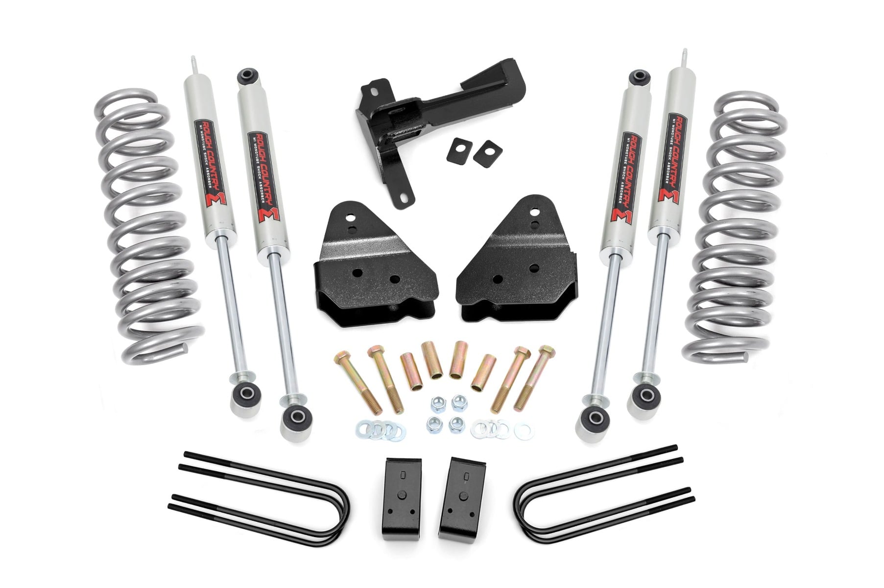 3 Inch Lift Kit M1 Front Gas Coils Ford F-250 Super Duty 4WD (17-22) Rough Country