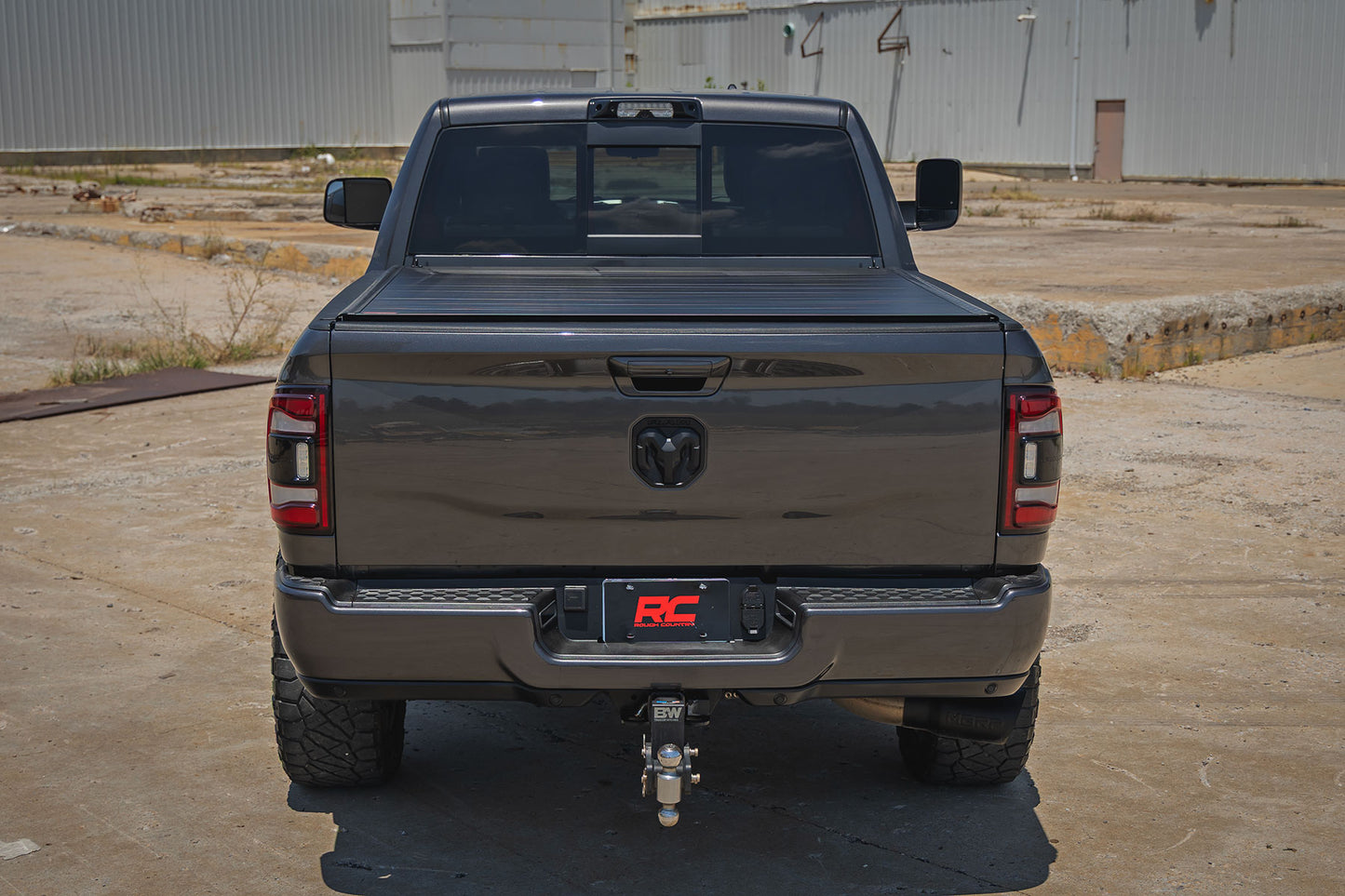 Hard Roll Up Bed Cover 6 Foot 4 Inch Bed Ram 1500 (09-18)/2500 (09-26) Rough Country-3