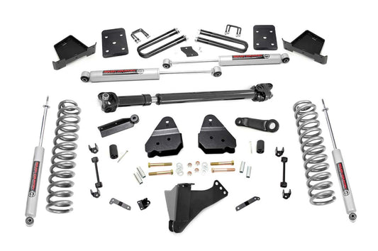 Rough Country 6 Inch Suspension Lift Kit w/Front Drive Shaft 17-19 F-250 4WD Diesel Rough Country
