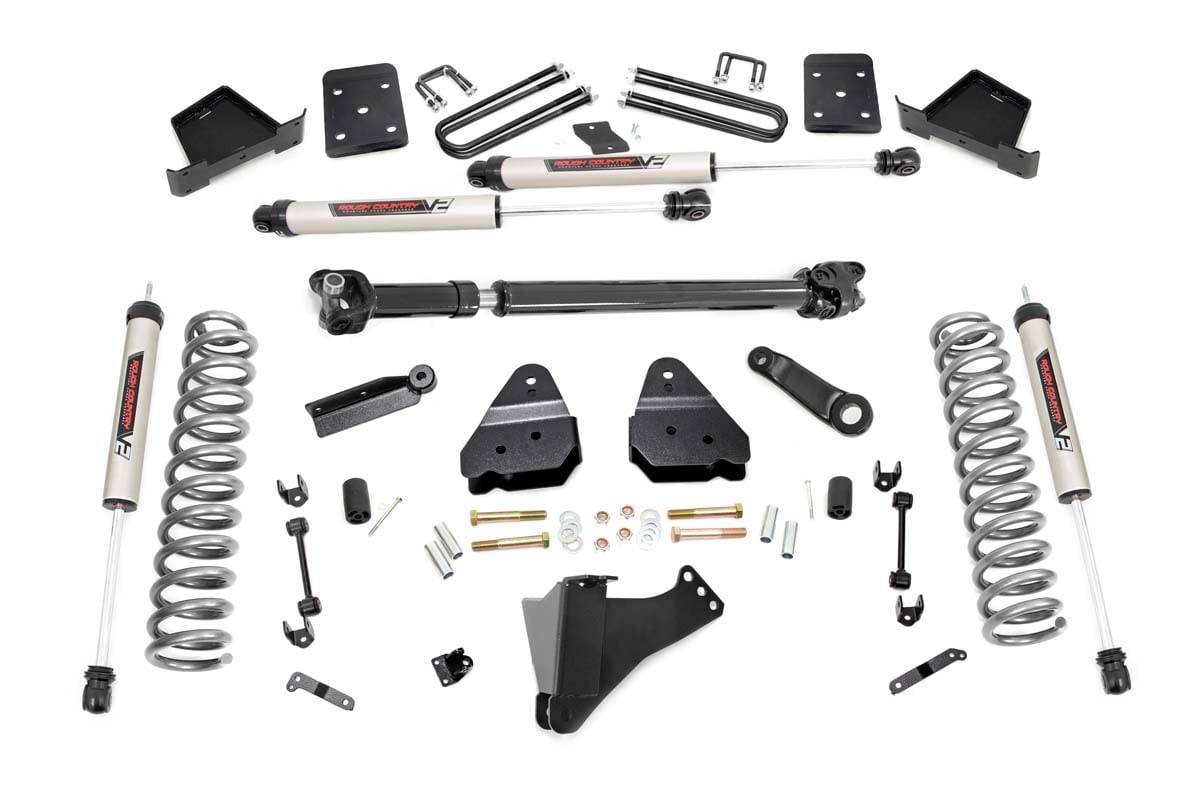 6 Inch Lift Kit | Diesel | No OVLD | FR D/S | V2 | Ford F-250/F-350 Super Duty (17-22) Rough Country