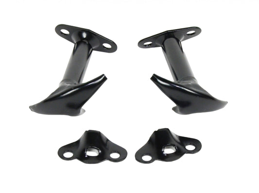 Jeep CJ/YJ Hood Catch Pair 55-95 CJ and Wrangler YJ Powdercoat Black Kentrol-1