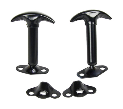 Jeep CJ/YJ Hood Catch Pair 55-95 CJ and Wrangler YJ Powdercoat Black Kentrol-2