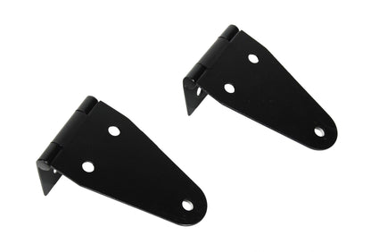 Jeep CJ/YJ Hood Hinge Pair 55-95 CJ and Wrangler YJ Powdercoat Black Kentrol-1