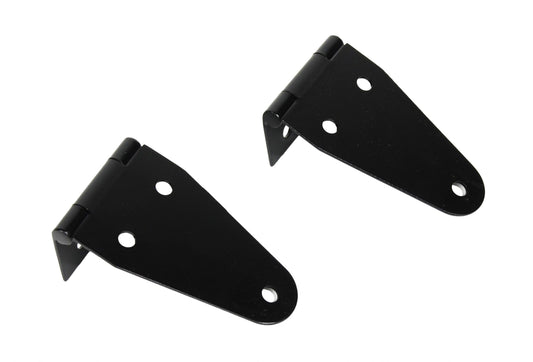 Jeep CJ/YJ Hood Hinge Pair 55-95 CJ and Wrangler YJ Powdercoat Black Kentrol-1