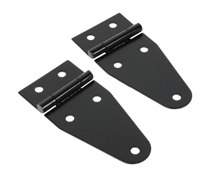 Jeep CJ/YJ Hood Hinge Pair 55-95 CJ and Wrangler YJ Powdercoat Black Kentrol-2
