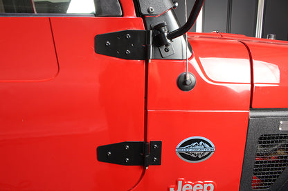 JEEP CJ/YJ/TJ Lower Door Hinge Pair 76-06 CJ and Wrangler YJ/TJ Powdercoat Black Kentrol-6