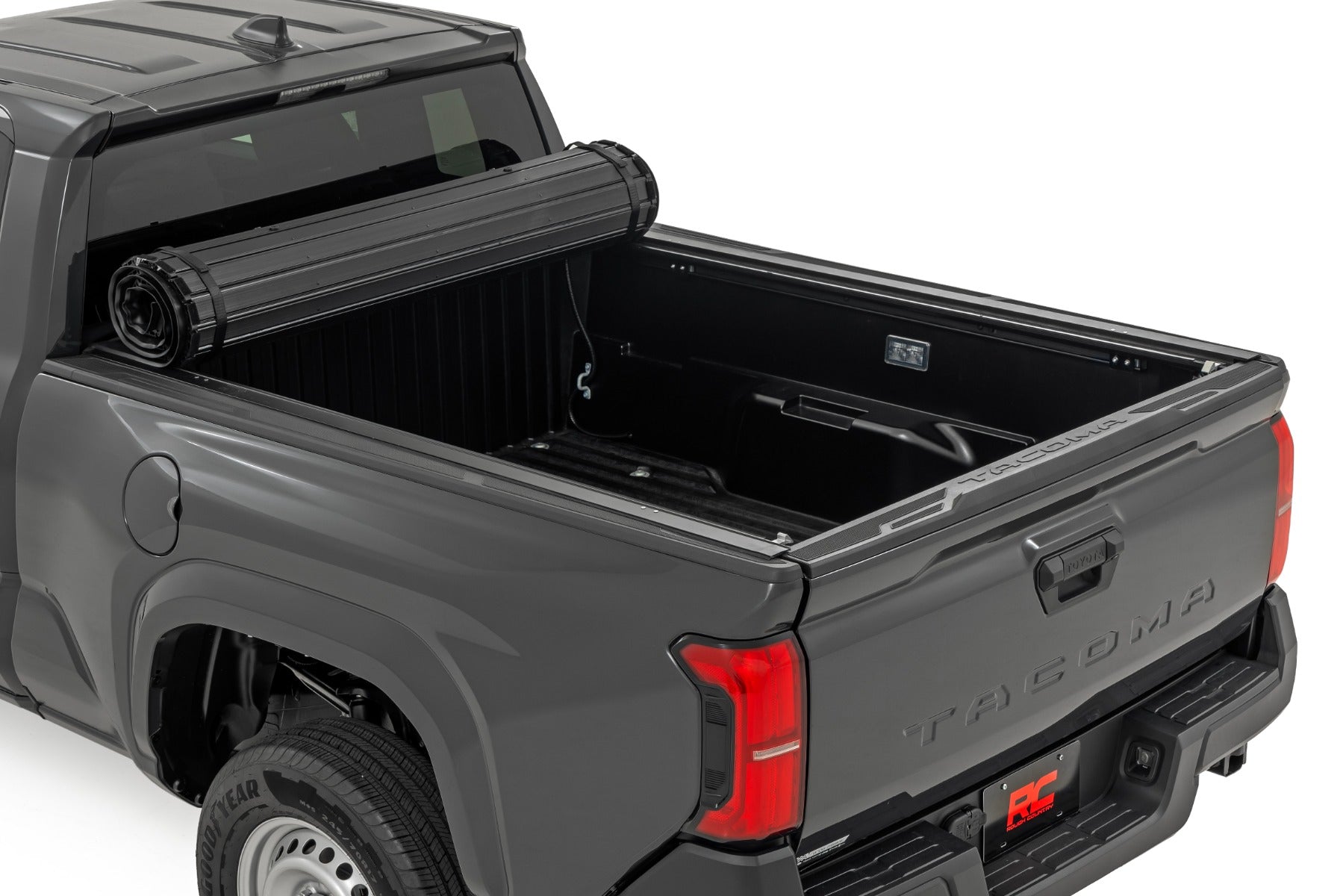 Hard Roll Up Bed Cover 6 Foot Bed Toyota Tacoma 2WD/4WD (2024-2026) Rough Country-1