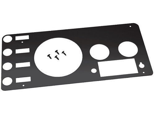 Kentrol Jeep CJ Gauge Cover 76-86 CJ Powdercoat Black Kentrol