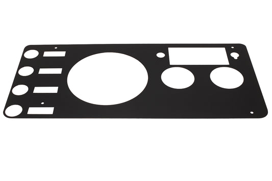Jeep CJ Gauge Cover 76-86 CJ Powdercoat Black Kentrol-1