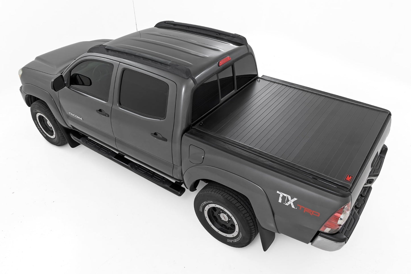 Hard Roll Up Bed Cover 5 Foot Bed Toyota Tacoma 2WD/4WD (2005-2015) Rough Country-2