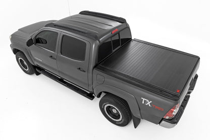 Hard Roll Up Bed Cover 5 Foot Bed Toyota Tacoma 2WD/4WD (2005-2015) Rough Country-2