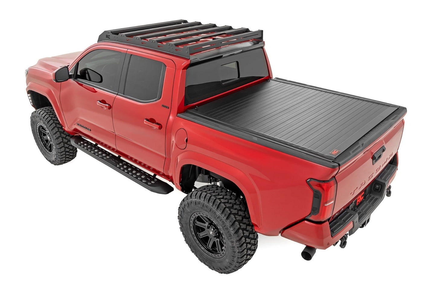 Hard Roll Up Bed Cover 5 Foot Bed Toyota Tacoma 2WD/4WD (2024-2026) Rough Country-2