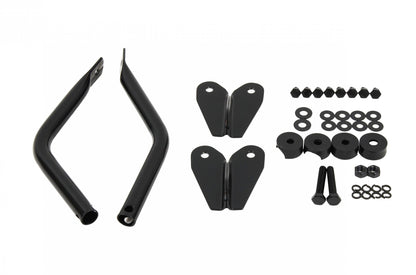 Jeep CJ Mirror Kit Pair 55-86 CJ Powdercoat Black Kentrol-2