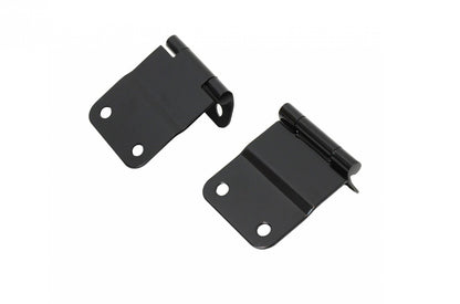 Jeep CJ Tailgate Hinge Pair 76-86 CJ7 Powdercoat Black Kentrol-1