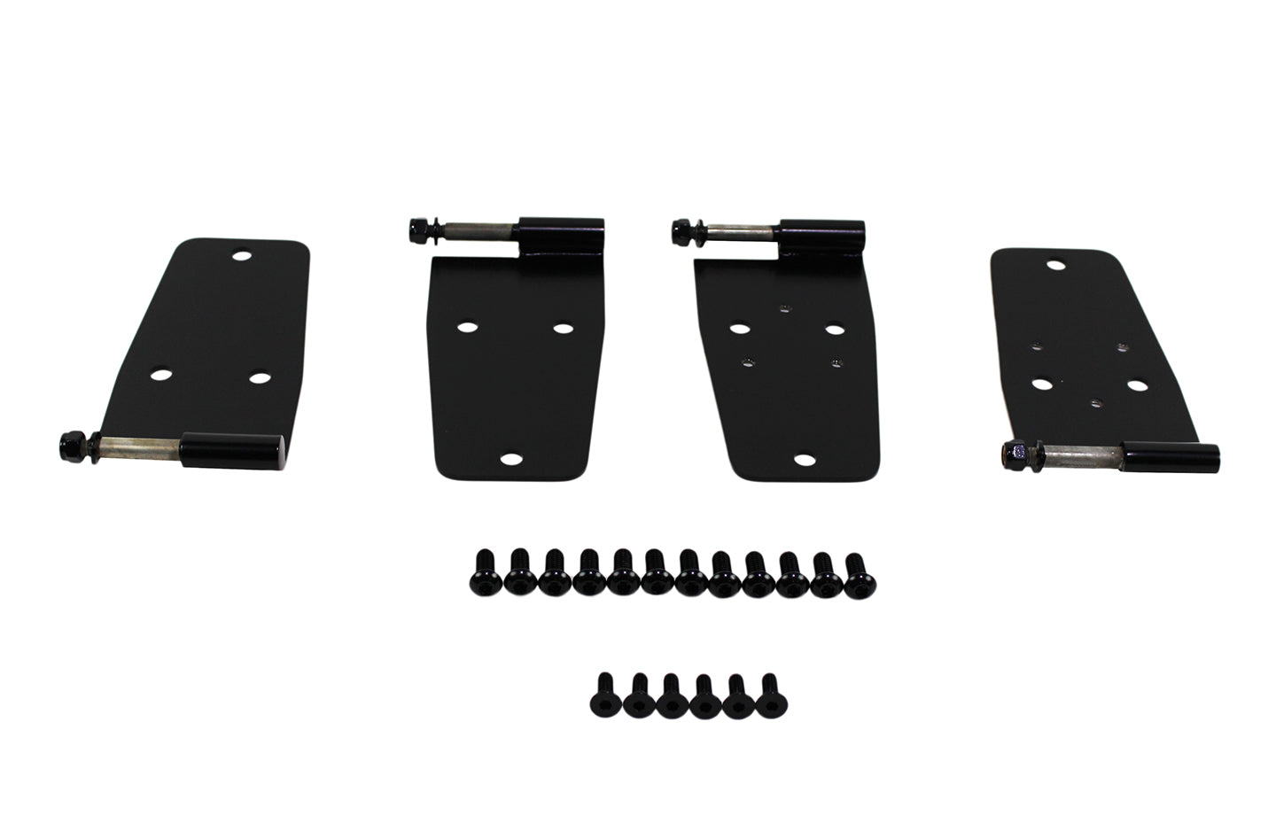 Kentrol Jeep CJ/YJ Hardtop Door Hinge Set 4 Pieces 76-93 CJ and Wrangler YJ Powdercoat Black Kentrol
