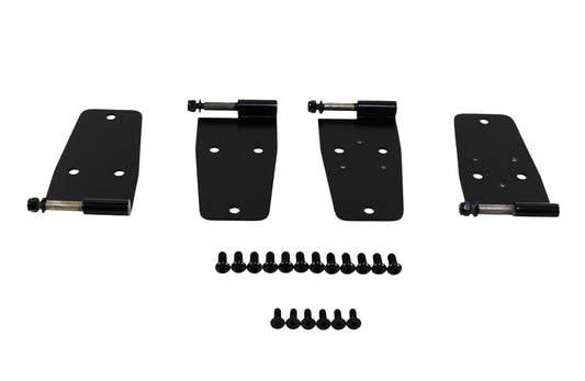 Kentrol Jeep CJ/YJ Hardtop Door Hinge Set 4 Pieces 76-93 CJ and Wrangler YJ Powdercoat Black Kentrol
