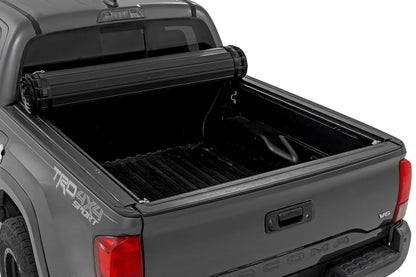 Hard Roll Up Bed Cover 5 Foot Bed Toyota Tacoma 2WD/4WD (2016-2023) Rough Country-1