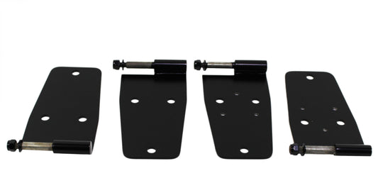 Jeep CJ/YJ Hardtop Door Hinge Set 4 Pieces 76-93 CJ and Wrangler YJ Powdercoat Black Kentrol-1