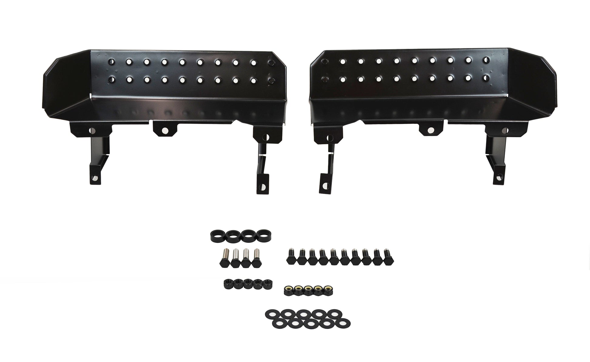 Kentrol Jeep CJ7/YJ Side Steps Pair 76-95 CJ7 Wrangler YJ Powdercoat Black Kentrol