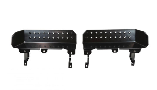 Jeep CJ7/YJ Side Steps Pair 76-95 CJ7 Wrangler YJ Powdercoat Black Kentrol-1