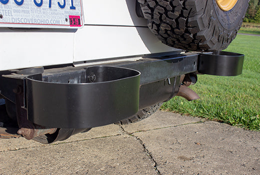 Kentrol Jeep CJ/YJ Bumperettes Pair 76-95 CJ and Wrangler YJ Powdercoat Black Kentrol