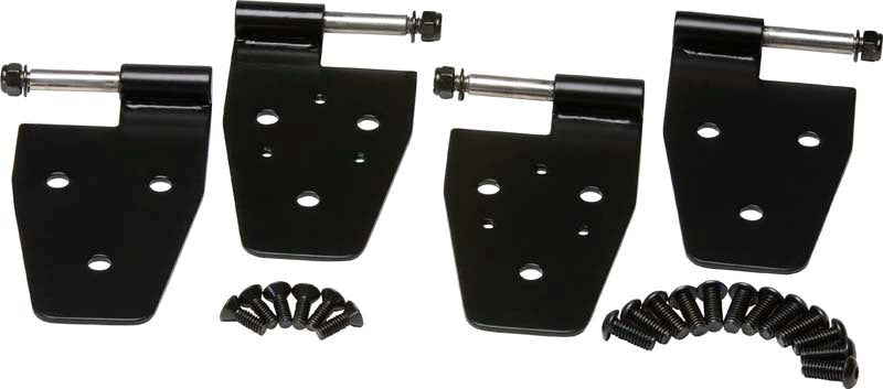 Kentrol Jeep YJ Door Hinge Set 4 Pieces 87-95 Wrangler TJ Powdercoat Black Kentrol