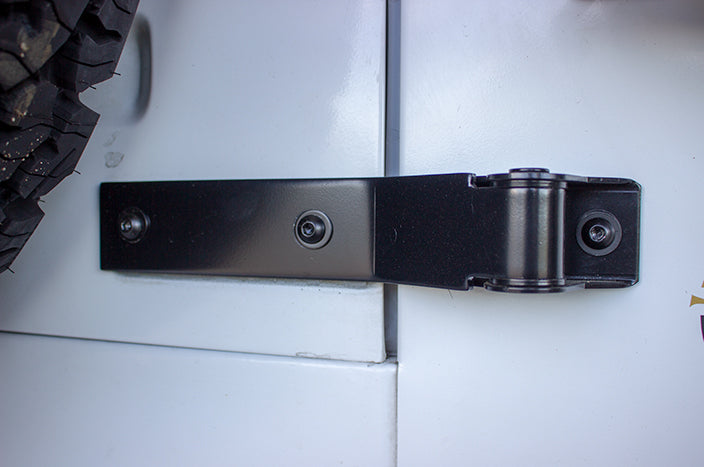 Kentrol Jeep YJ Tailgate Hinge Pair 87-95 Wrangler TJ Powdercoat Black Kentrol