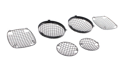 Jeep CJ Wire Mesh Guard Set 6 Pieces 76-86 CJ Powdercoat Black Kentrol-2