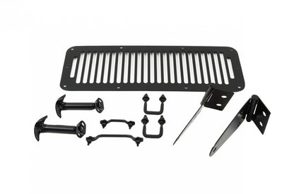 Jeep CJ/YJ Hood Kit 78-95 CJ and Wrangler YJ Powdercoat Black Kentrol-2