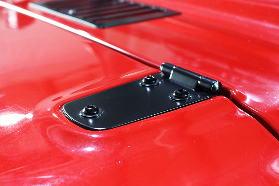 Kentrol Jeep TJ Hood Hinge Pair 97-06 Wrangler TJ Powdercoat Black Kentrol