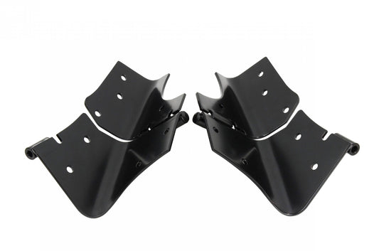 Jeep TJ Windshield Hinge Pair 97-06 Wrangler TJ Powdercoat Black Kentrol-1