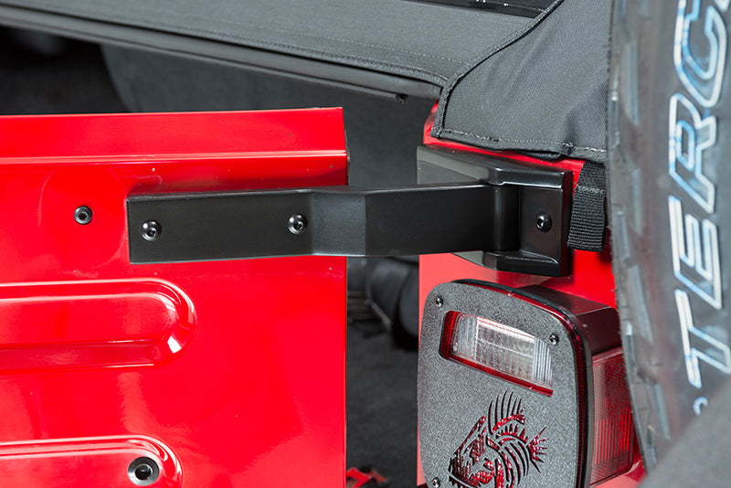 Kentrol Jeep TJ Tailgate Hinge Pair 97-06 Wrangler TJ Powdercoat Black Kentrol