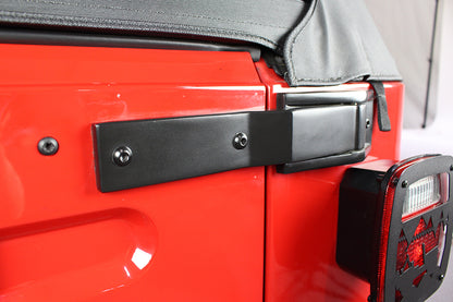 Jeep TJ Tailgate Hinge Pair 97-06 Wrangler TJ Powdercoat Black Kentrol-8