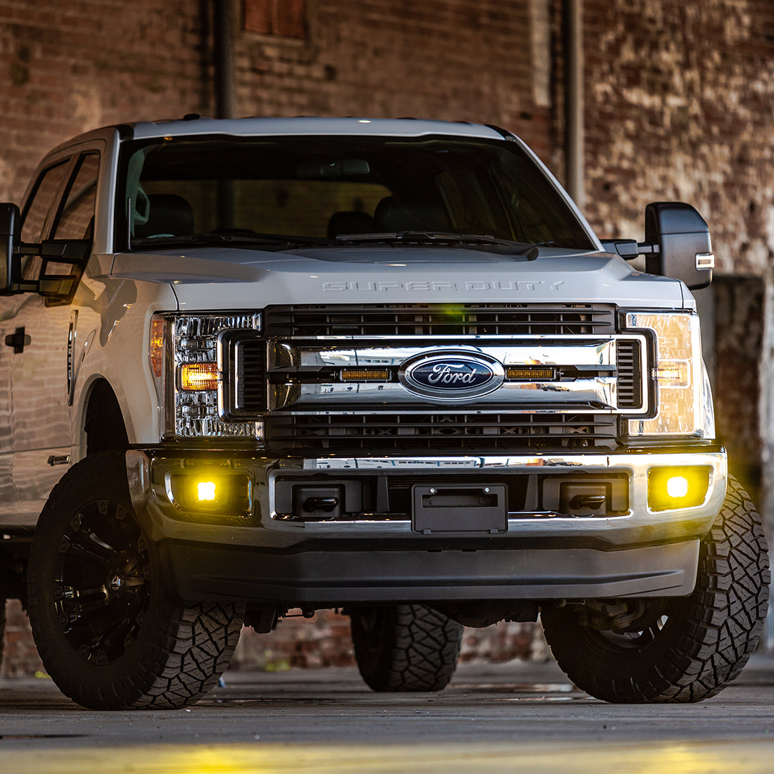 SAE J583 Compliant Selective Yellow Fog Light Pair D-Series Pro Street Legal Surface Mount Rigid Industries-4