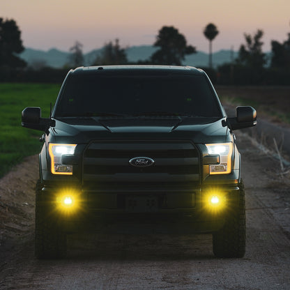 D-Series SAE Fog Yellow/White Pair Rigid Industries-6