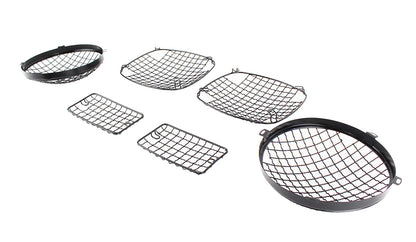 Jeep TJ Wire Mesh Guard Set 6 Pieces 97-06 Wrangler TJ Powdercoat Black Kentrol-3