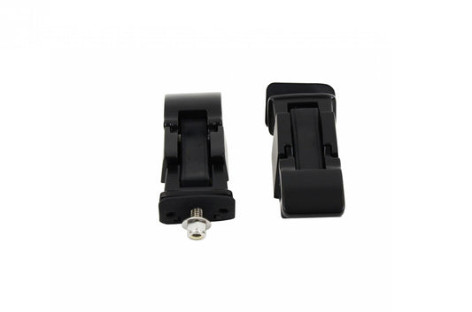 Jeep TJ Hood Catch Pair 97-06 Wrangler TJ Powdercoat Black Kentrol-1