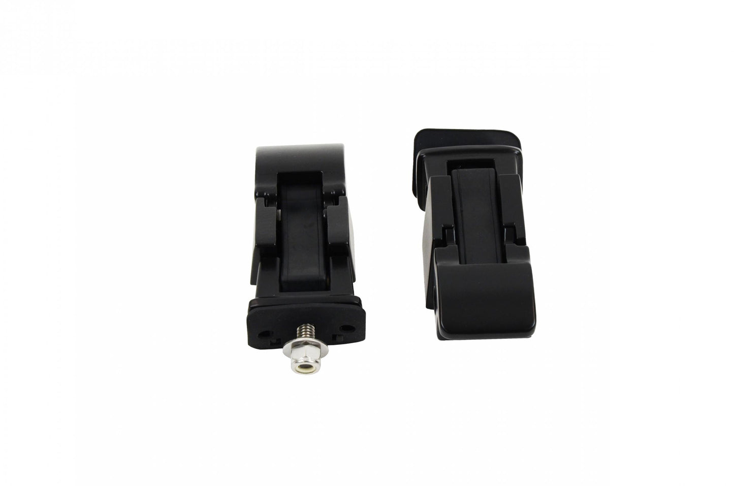 Jeep TJ Hood Catch Pair 97-06 Wrangler TJ Powdercoat Black Kentrol-1