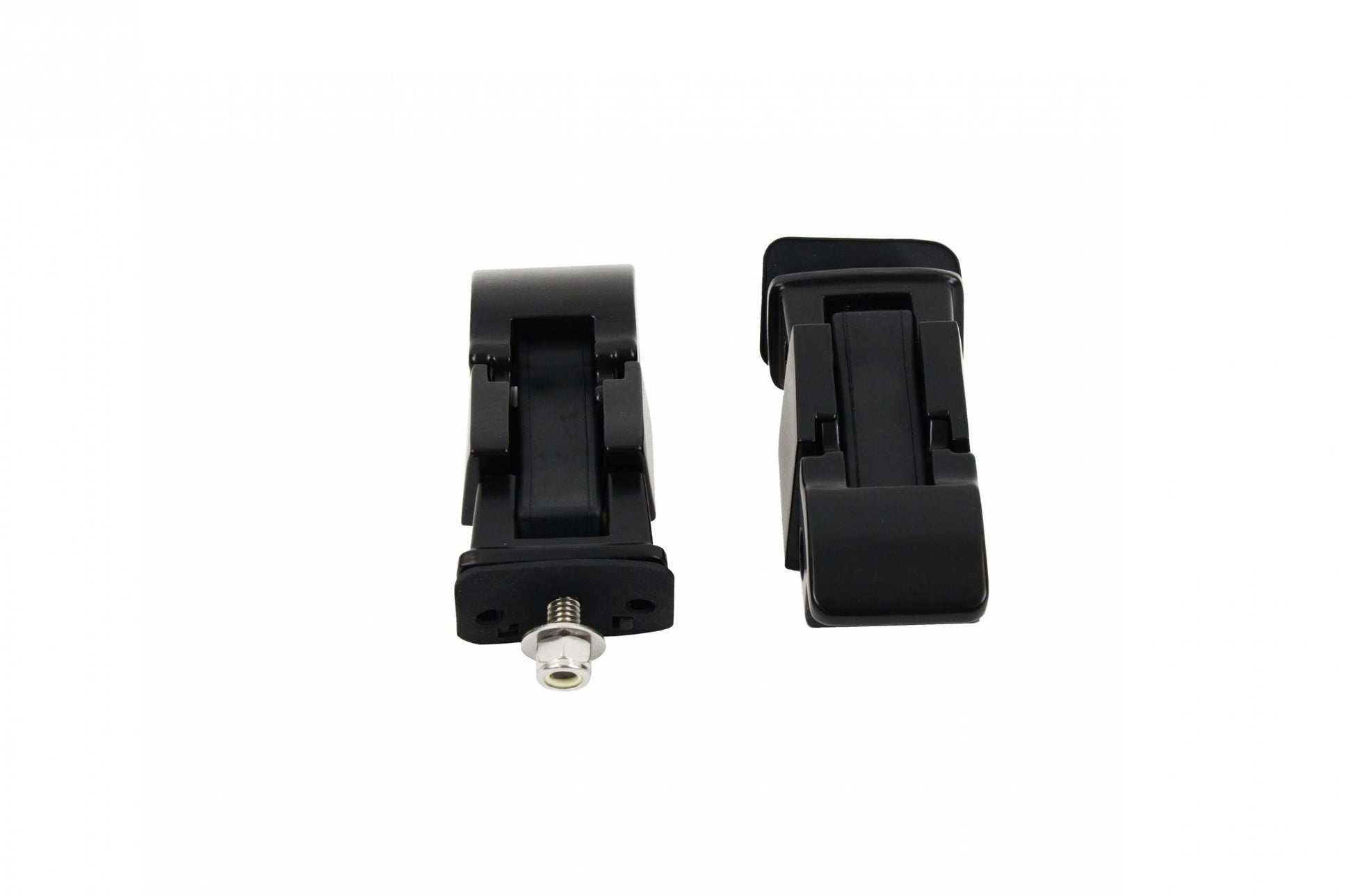 Jeep TJ Hood Catch Pair 97-06 Wrangler TJ Powdercoat Black Kentrol-1